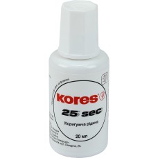 Коректор з пензликом Kores 25 секунд 20мл (10) (520) К66817