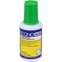 Коректор з пензликом Economix E41312 20мл водяна основа