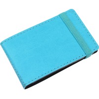 Візитниця на 20 візиток Optima Vivella кишенькова на резинці бірюзова O51615-21 
