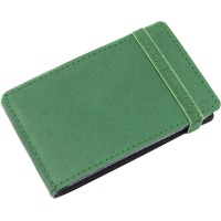 Візитниця на 20 візиток Optima Vivella кишенькова на резинці зелена O51615-04