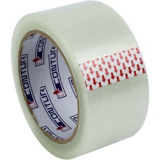 Стрічка клейка пакувальна Contur 48ммх75мх45мкм прозора (пиле, волого, морозостійка) (6) (36)