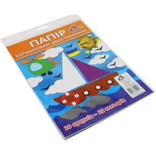 Папір кольоровий А4 двосторонній 10 кольорів Рюкзачок (20) УП-52 