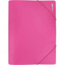 Папка на резинці для документів Economix А4 пластикова рожева (1) (20) E31633-09 