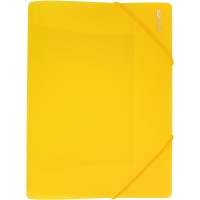 Папка на резинке для документов Economix А4 пластиковая желтая (1) (20) E31633-05 
