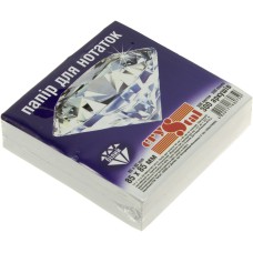 Блок для заміток неклеєний 85х85 мм 300 аркушів білий Crystal (40) 0759