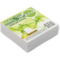 Блок для заміток клеєний 85х85мм 300 листів Crystal ECO (40)