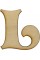 Заготовка фанера літера англійська L h10см (5)