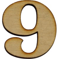 Заготовка фанера Цифра «9» h6см (5)