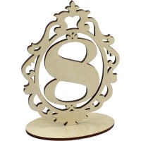 Номерки на стіл 15х11см 8 фанера