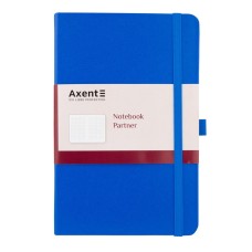 Блокнот А5 тверда обкладинка 96 аркушів клітинка Axent Partner блакитний 8201-07