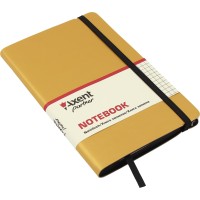 Блокнот B6 картонна обкладинка 96 аркушів клітинка Axent Partner Soft золотий 8206-35