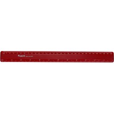 Лінійка пластикова матова 30см Axent бордова для кульковї ручки (72) 7530-04 