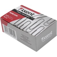 Скрепки 78мм Axent круглые никелированные 50 шт (10) (100) 4103