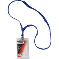 Бейдж Axent вертикальний на шнурку прозорий (12) (96) (120) (2400) 4506