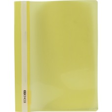 Папка-швидкозшивач Economix А4 без перфорації глянцева прозорий верх жовта (10) (300) E31511-05