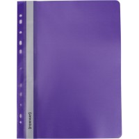 Папка-скоросшиватель Format/Economix Light А4 с перфорацией апельсин прозрачный верх фиолетовая (10) (300) F38504-12 