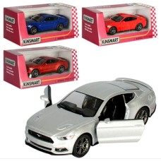 Машина металлическая Kinsmart 2015 Ford Mustang GT, в коробке 16х8,5х7,5 см (24) (96) №KT-5386-W