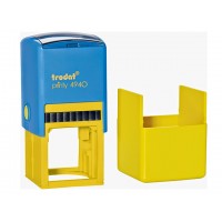 Оснастка для круглої печатки пластикова d40мм Trodat 4940/4924 корпус жовто-блакитний із пластиковим футляром-ковпачком