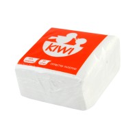 Салфетки столовые Kiwi 100 шт белые Эко (10) (50) 0026