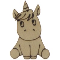 Єдиноріг 3х2 см фанера асорті (5)