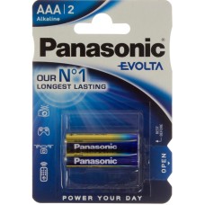 Батарейки Panasonic Alkaline Evolta LR-03 блістер 2 шт (12) (60)