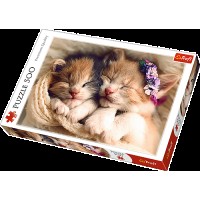 Пазли Trefl 500 елементів Сплячі кошенята  