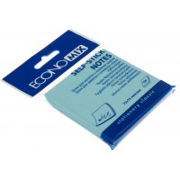 Блок для заміток з липким шаром 75х75 мм 100 аркушів блакитний Economix (12) E20932-11