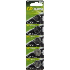 Батарейка GP Lithium Button Cell CR2016-8U5 3V/5bl (5) (100)