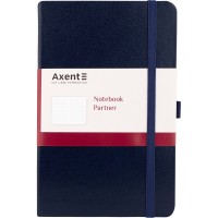 Блокнот Axent Partner А5 96 аркушів клітинка тверда обкладинка синій 8201-02