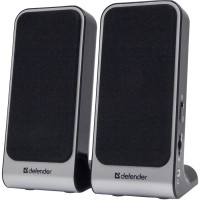 АС 2.0 Defender SPK-220/225 2x2Bт USB black/silver №65220