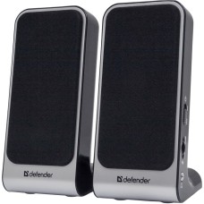 АС 2.0 Defender SPK-220/225 2x2Bт USB black/silver №65220