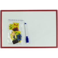 Дошка магнітна 207х308мм (маркер, магніти, цифри, двостороння) (20)