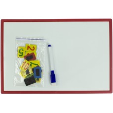 Дошка магнітна 207х308мм (маркер, магніти, цифри, двостороння) (20)