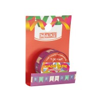 Стрічка декоративна з принтом 15ммх3м (20) MX61967  