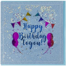 Листівка ручна робота З Днем народження ABF-19-1226BLUE