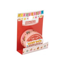 Стрічка декоративна з принтом фольгою 20ммх2м MX62024