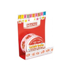 Стрічка декоративна з принтом фольгою 20ммх2м MX62025