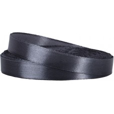Стрічка сатин 1,2 см х 22м темно-сіра (8) MX62174-3