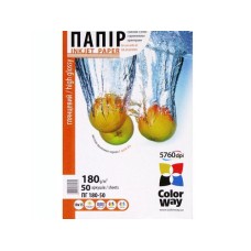 Фотопапір глянцевий CW 10х15см 180г/м2 PG180-50/PG1800504R 50 аркушів/упаковка