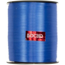 Лента фольгированная для воздушных шаров и декора голубая