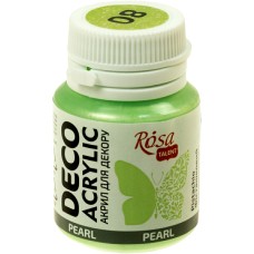 Акрил для декору Rosa Studio 20мл перламутр фісташковий 22040/3391