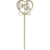 Топер Love you 24х8см фанера (5)