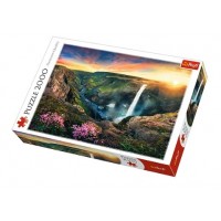  Пазлы Trefl 2000 элементов Водопад Хайфос. Исландия