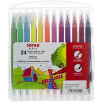 Фломастеры-кисточки двусторонние Joyko 24 цвета (1) (12) CLP-31/3067