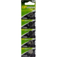 Батарейка GP Lithium Button Cell CR1616-7U5 3V/5bl (5) (100)