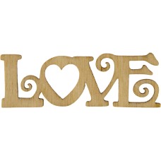 Заготовка фанера напис Love 2х6 см (5)