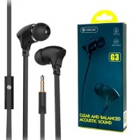 Навушники вакуумні Celebrat G3 black мікрофон  