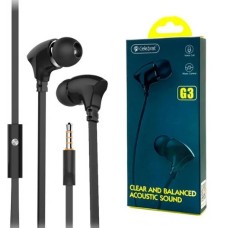 Навушники вакуумні Celebrat G3 black мікрофон  