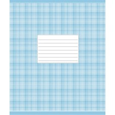Зошит 18 аркушів лінія Школярик Блакитна шотландка (25) (250) (400) 018-2578L