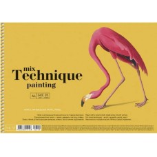 Альбом для малювання на пружині 20 аркушів A4 Mix Technique Muse Школярик (1) (36) PB-SC-020-309  